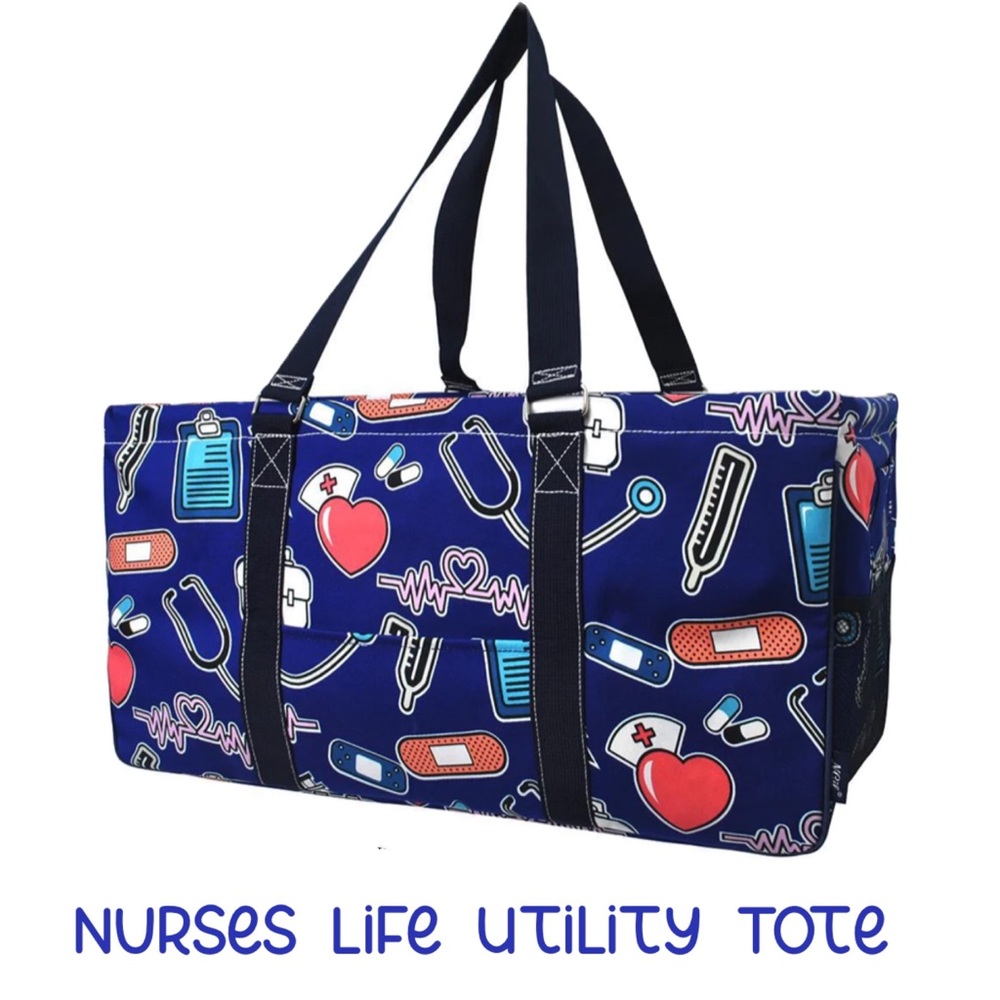 NEW Nurses Life  Utility Tote Bag - BLUE